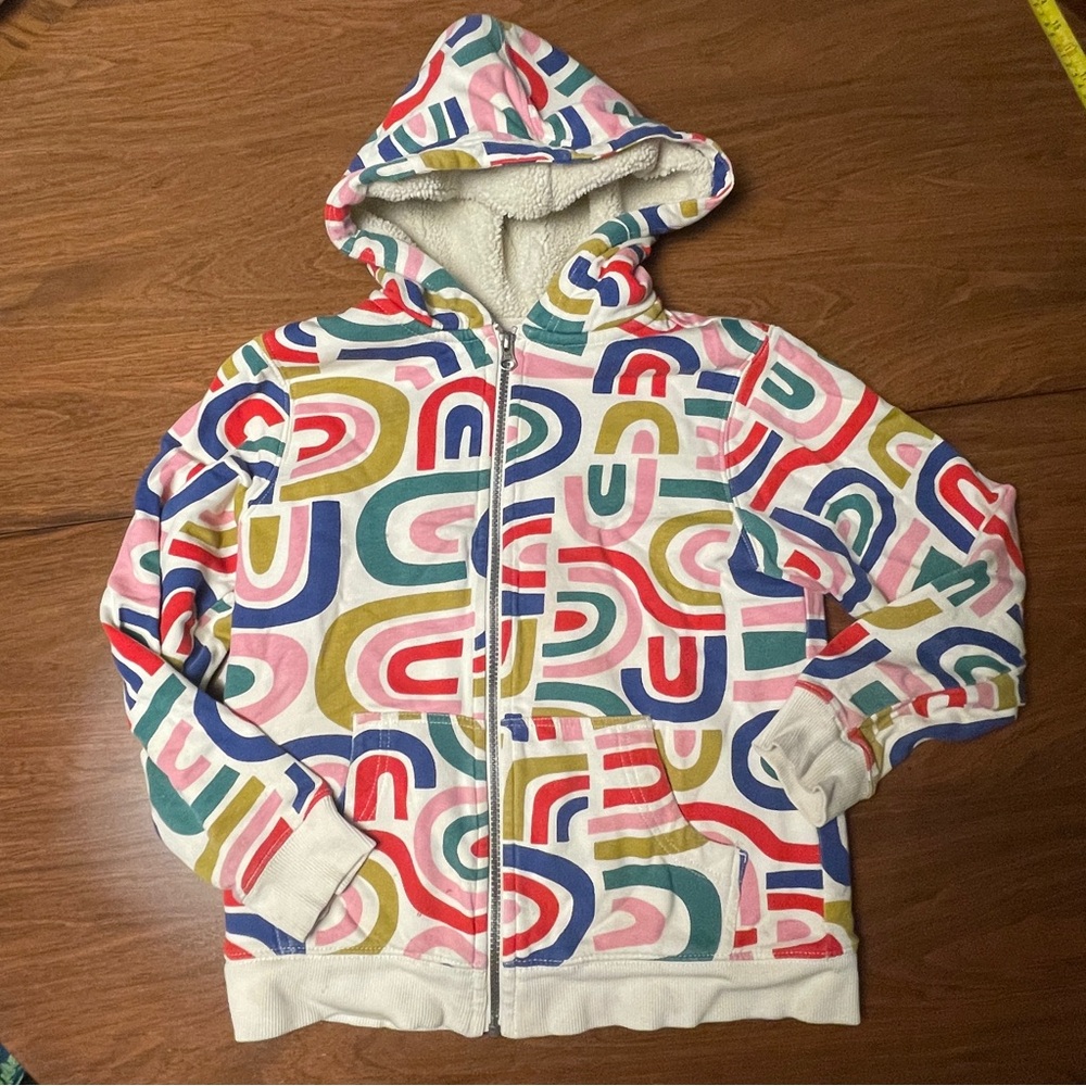 Used Hanna Andersson Colorful Geometric Kids Hoodie